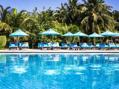 outdoor pool - hotel anantara dhigu maldives resort - maldives, maldives