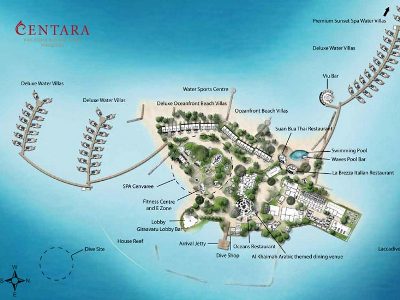 overview map - hotel centara ras fushi resort and spa - maldives, maldives