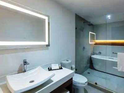 bathroom - hotel wyndham puebla angelopolis - puebla, mexico