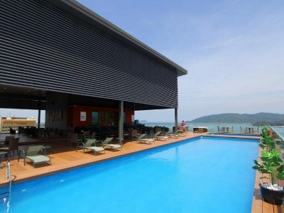 outdoor pool - hotel grandis - kota kinabalu, malaysia
