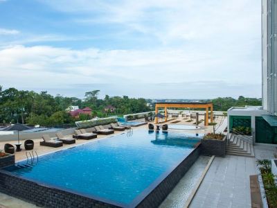 outdoor pool - hotel citadines uplands kuching - kuching, malaysia