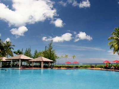 outdoor pool - hotel miri marriott resort and spa - miri, malaysia