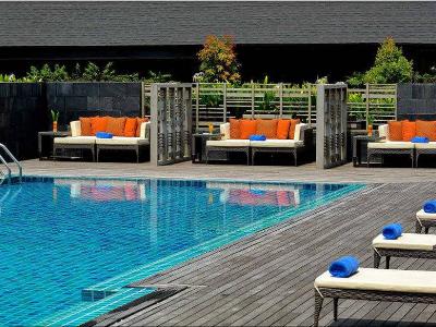 outdoor pool - hotel mulu marriott resort and spa - gunung mulu national park, malaysia