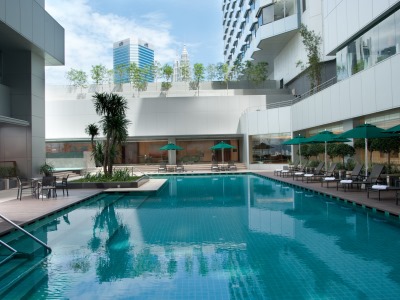 outdoor pool - hotel doubletree by hilton hotel kuala lumpur - kuala lumpur, malaysia