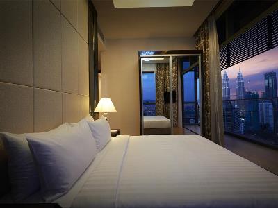 bedroom - hotel dorsett residences bukit bintang - kuala lumpur, malaysia