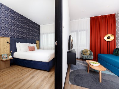 bedroom 2 - hotel citadines sloterdijk station - amsterdam, netherlands