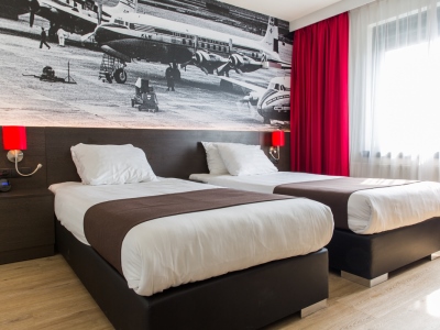 bedroom 1 - hotel best western plus amsterdam airport - amsterdam, netherlands