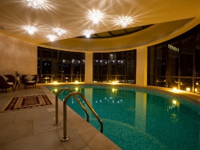 indoor pool - hotel millennium resort salalah - salalah, oman