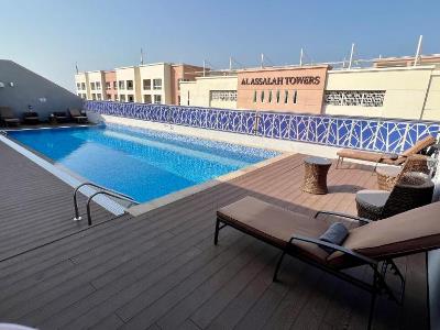 outdoor pool - hotel citadines al ghubrah muscat - muscat, oman