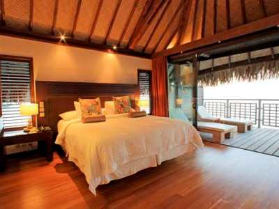bedroom - hotel hilton moorea lagoon resort and spa - moorea, french polynesia