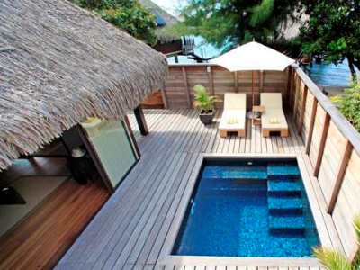bedroom 5 - hotel hilton moorea lagoon resort and spa - moorea, french polynesia