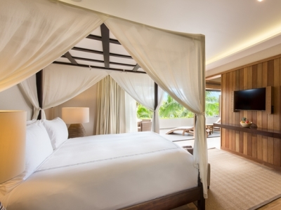 bedroom - hotel conrad bora bora nui - bora bora, french polynesia