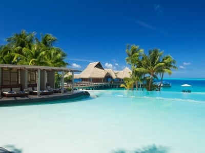 outdoor pool - hotel conrad bora bora nui - bora bora, french polynesia