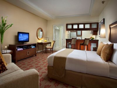 bedroom - hotel ascott makati - manila, philippines