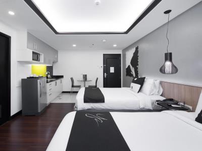 bedroom - hotel y2 residence - manila, philippines