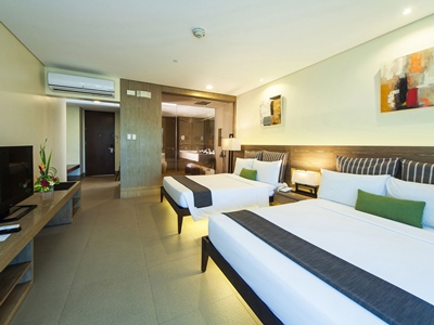 bedroom - hotel fairways and bluewater boracay - boracay island, philippines