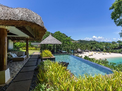 outdoor pool - hotel shangri-la's boracay - boracay island, philippines
