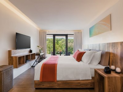 bedroom - hotel club paradise palawan - dimakya island, philippines