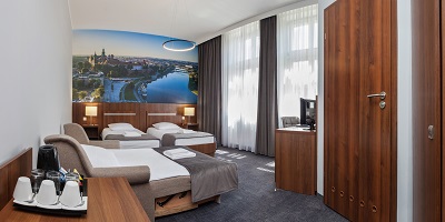 bedroom - hotel downtown krakow - krakow, poland