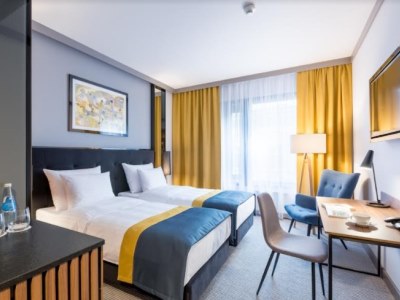 bedroom - hotel grand ascot - krakow, poland