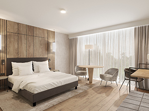 bedroom - hotel ac hotel by marriott krakow - krakow, poland