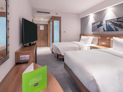 bedroom 1 - hotel hampton by hilton warsaw mokotow - warsaw, poland