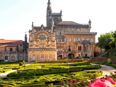 exterior view 1 - hotel bussaco palace - bucaco, portugal