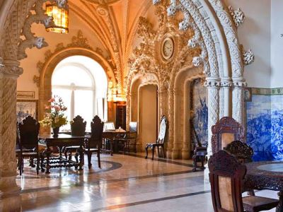 lobby - hotel bussaco palace - bucaco, portugal