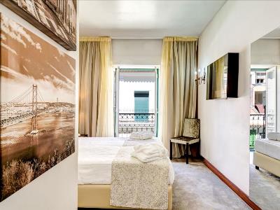bedroom 4 - hotel hotel lx rossio - lisbon, portugal