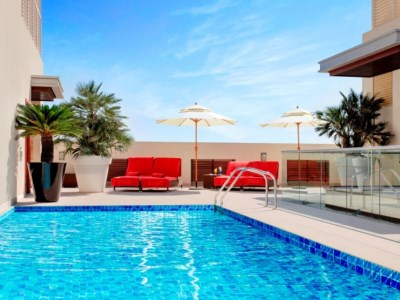 outdoor pool - hotel centro capital by rotana - doha, qatar