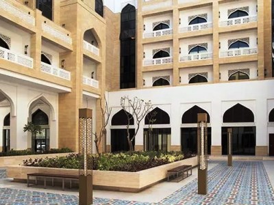 exterior view 1 - hotel al najada doha hotel apartments by oaks - doha, qatar