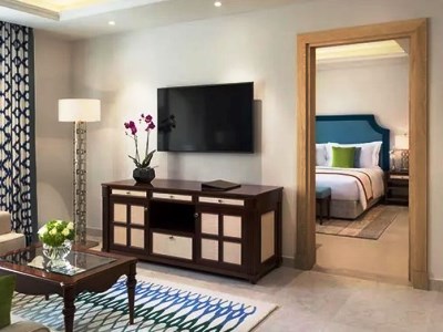 bedroom 1 - hotel al najada doha hotel apartments by oaks - doha, qatar