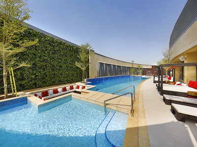 outdoor pool - hotel alrayyan doha,curio collection by hilton - doha, qatar
