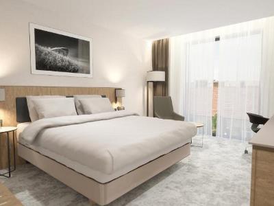 bedroom - hotel hilton garden inn bucharest apt - bucharest, romania