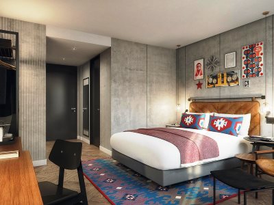 bedroom - hotel hotel indigo belgrade - belgrade, serbia