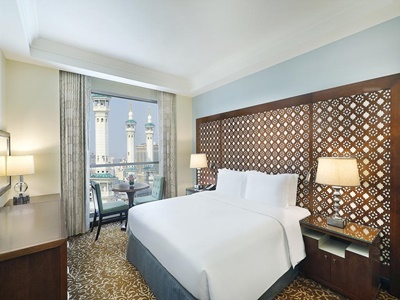 bedroom - hotel hilton suites makkah - mecca, saudi arabia