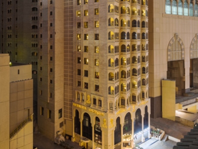 exterior view - hotel elaf kinda - mecca, saudi arabia