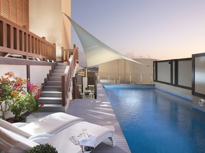 outdoor pool - hotel ascott sari jeddah - jeddah, saudi arabia