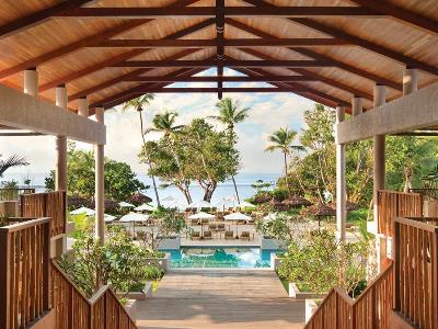 lobby - hotel kempinski seychelles resort baie lazare - mahe, seychelles