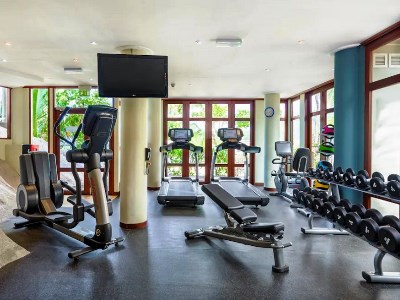 gym - hotel doubletree allamanda resort and spa - mahe, seychelles