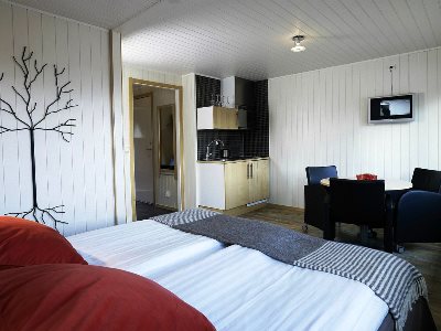 bedroom 1 - hotel camp ripan - kiruna, sweden