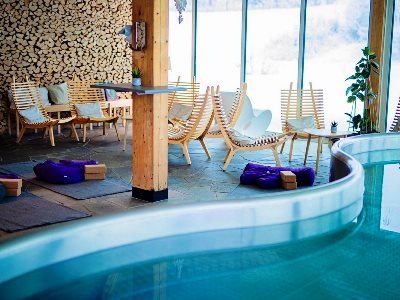 indoor pool - hotel camp ripan - kiruna, sweden