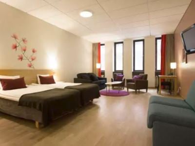 bedroom 1 - hotel scandic malmo city - malmo, sweden