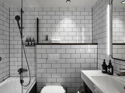 bathroom 1 - hotel downtown camper by scandic - stockholm, sweden