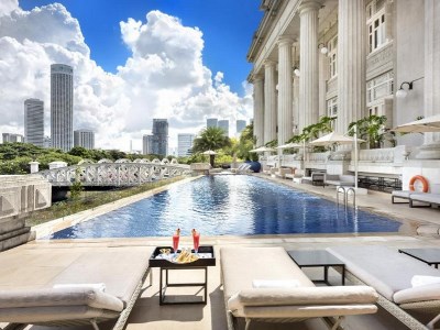 outdoor pool - hotel fullerton - singapore, singapore