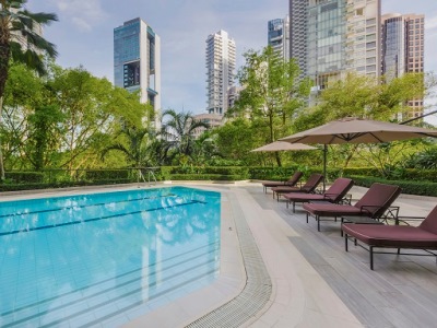 outdoor pool - hotel four seasons - singapore, singapore