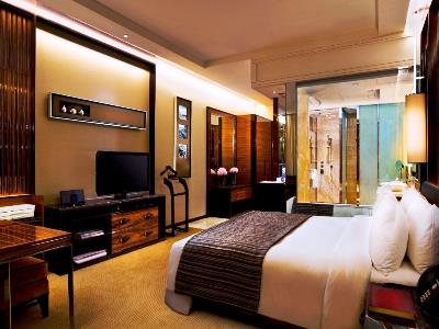 bedroom - hotel fullerton bay - singapore, singapore