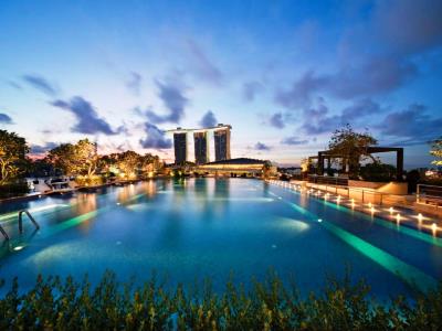 outdoor pool - hotel fullerton bay - singapore, singapore