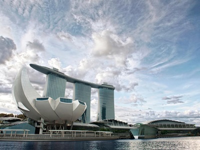 exterior view - hotel marina bay sands - singapore, singapore