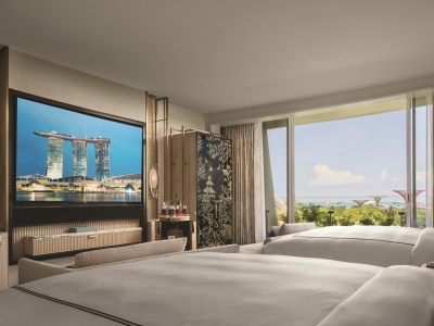 bedroom 2 - hotel marina bay sands - singapore, singapore